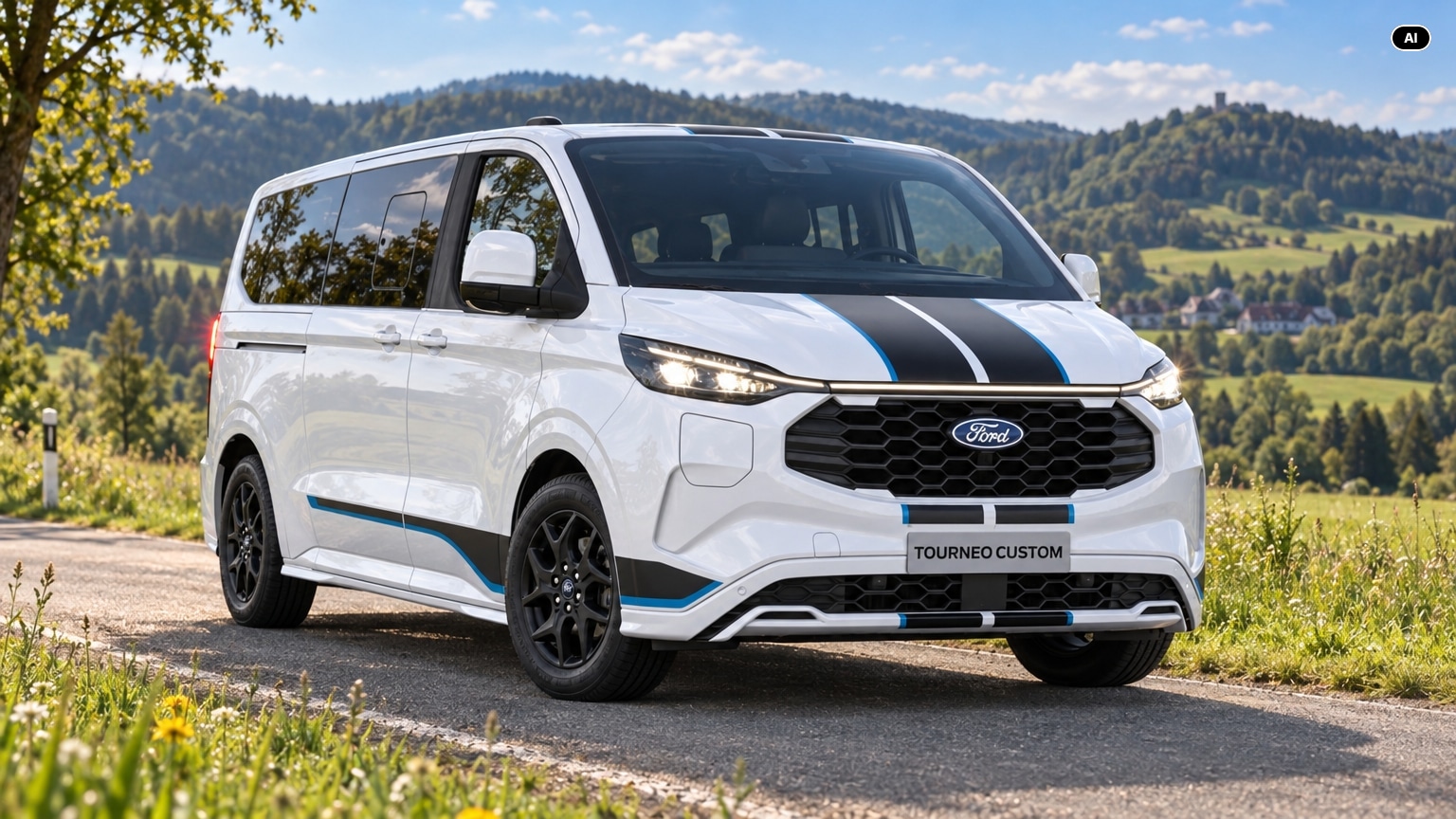 Ford Tourneo Custom (KI-generiertes Bild)